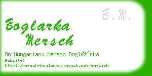 boglarka mersch business card